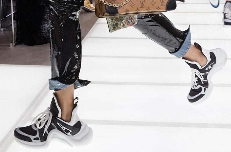 Louis Vuitton Spring 2018 had sneakers on runway | Well+Good