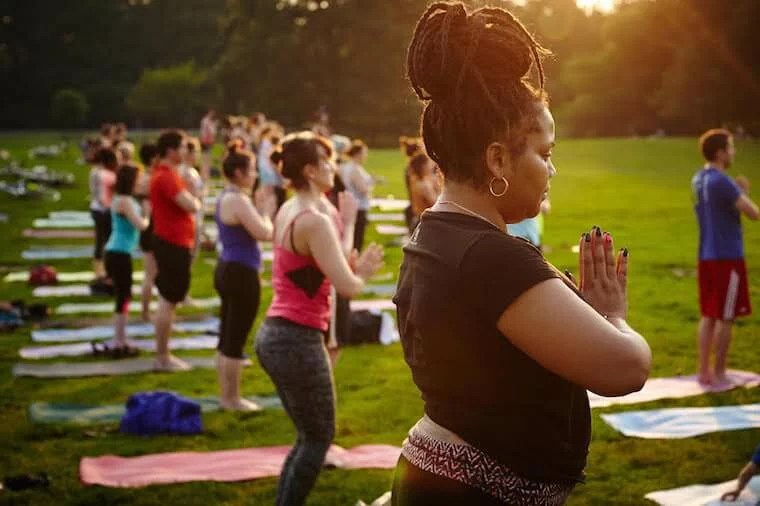 NYC SUMMER YOGA SERIES ☀️ Find your Ommm @City Point BKLYN with