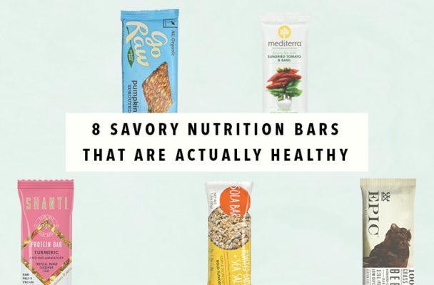 8 Savory Nutrition Bars That Are Actually Healthy