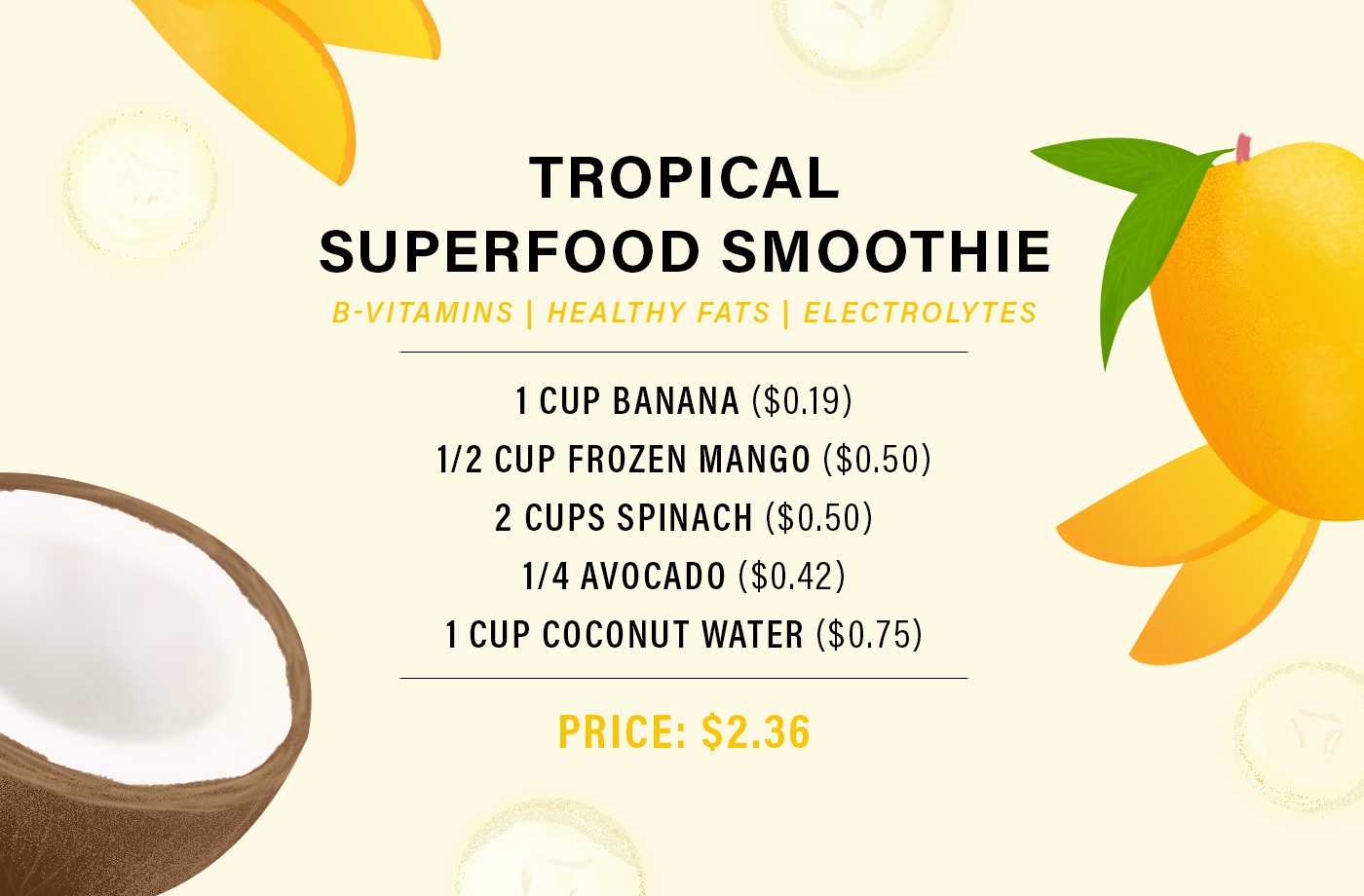 $2 smoothies from Trader Joe's