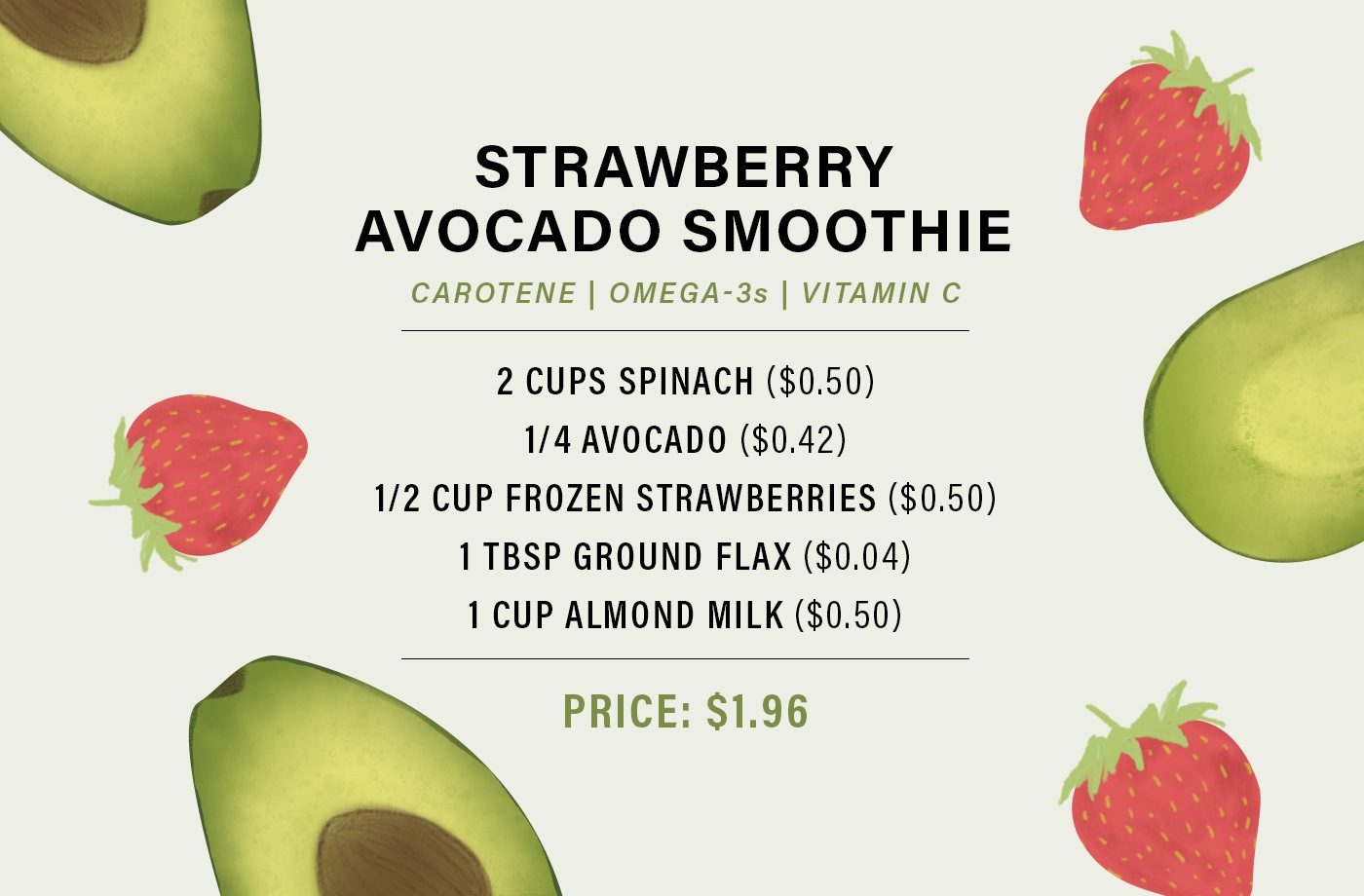 $2 smoothies from Trader Joe's