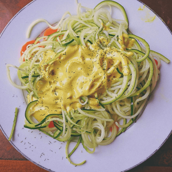 Zoodle mac and cheese