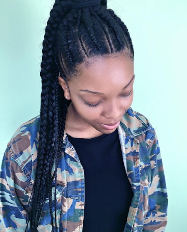 Fall's hottest hairstyle: the braided ponytail | Well+Good