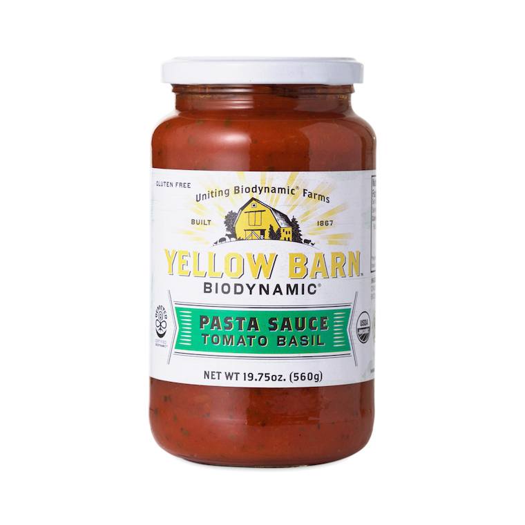 Yellow Barn Biodynamic Tomato Basil Pasta Sauce