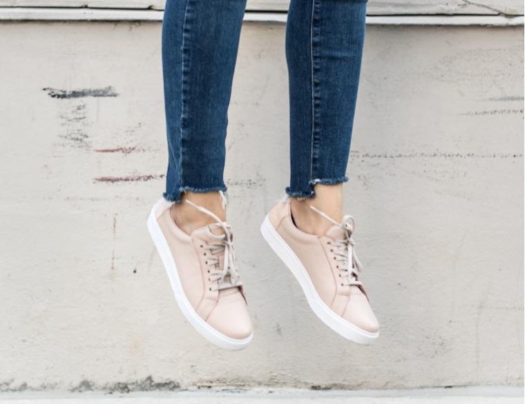 Why beige sneakers are the new trendy 