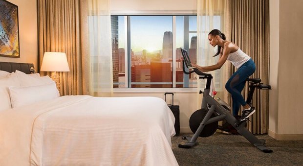 Exclusive: You Can Now Break a Peloton-Style Sweat in Your Hotel Room