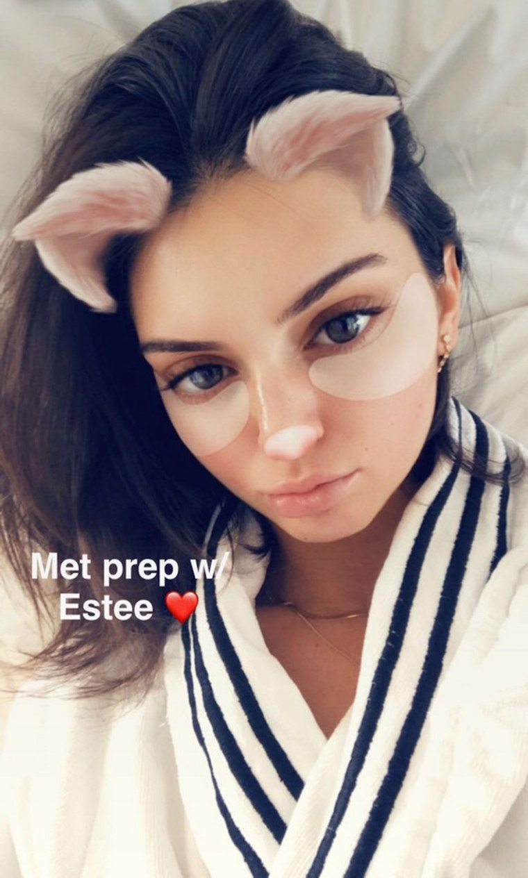Photo: Snapchat/Kendall Jenner