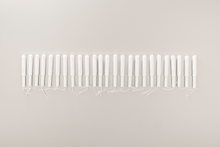 minimalist picture of tampons