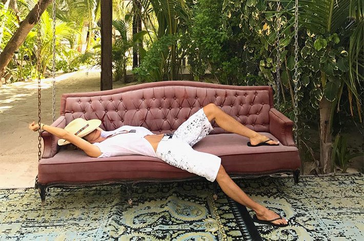 The yoga pose that puts Elle Macpherson to sleep in 5 minutes