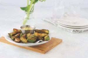 This recipe for ketogenic avocado fries gets a boost from apple cider vinegar