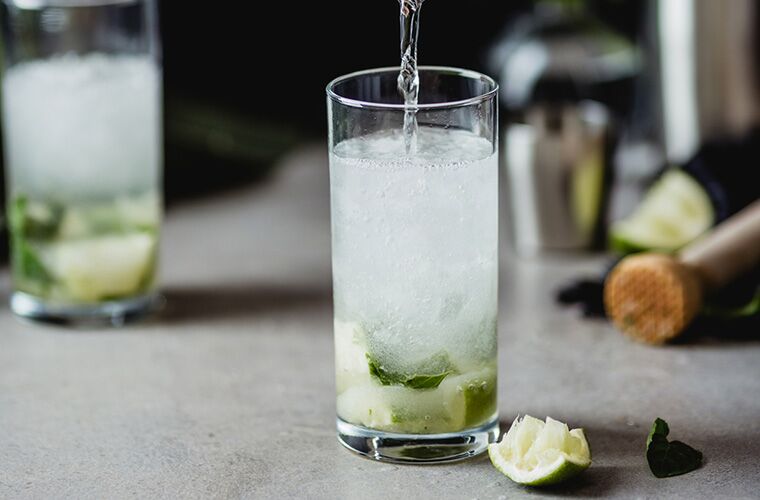 Cannabis-infused sparkling water