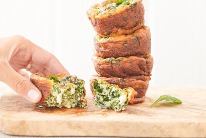 These Gluten-Free Spinach Muffins Are Loaded With Protein and Probiotics
