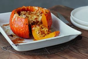 This stuffed pumpkin recipe is hygge season perfection