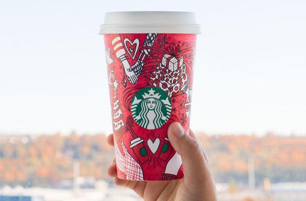 Starbucks' Holiday Cup Is the Answer to Your Mood-Boosting Coloring-Book Prayers