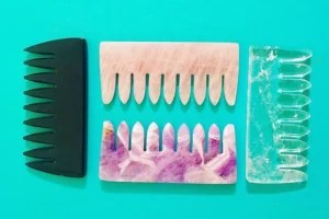 Crystal hair combs exist and they'll seriously up your self-care game