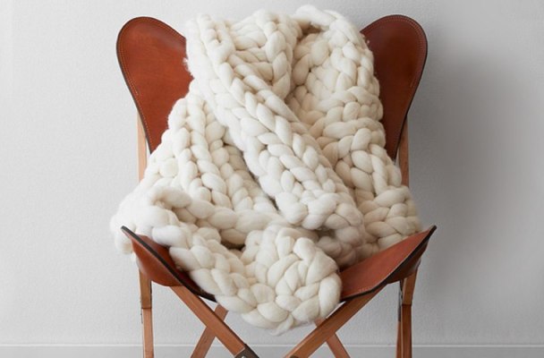 Chunky Knit Blankets Are Here to Make Your Winter Much Cozier