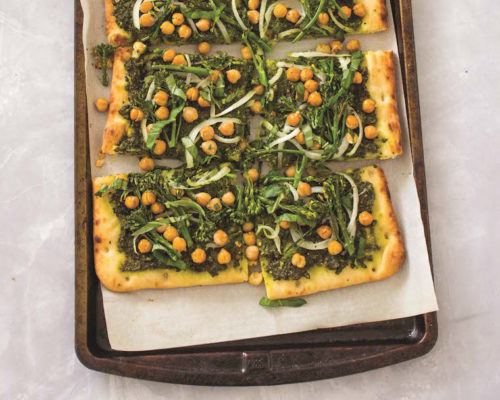 Refuel Post-Workout With This Protein-Packed Kale Pesto Flatbread Pizza