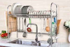 Have a tiny kitchen? This genius dish drying rack will change your life