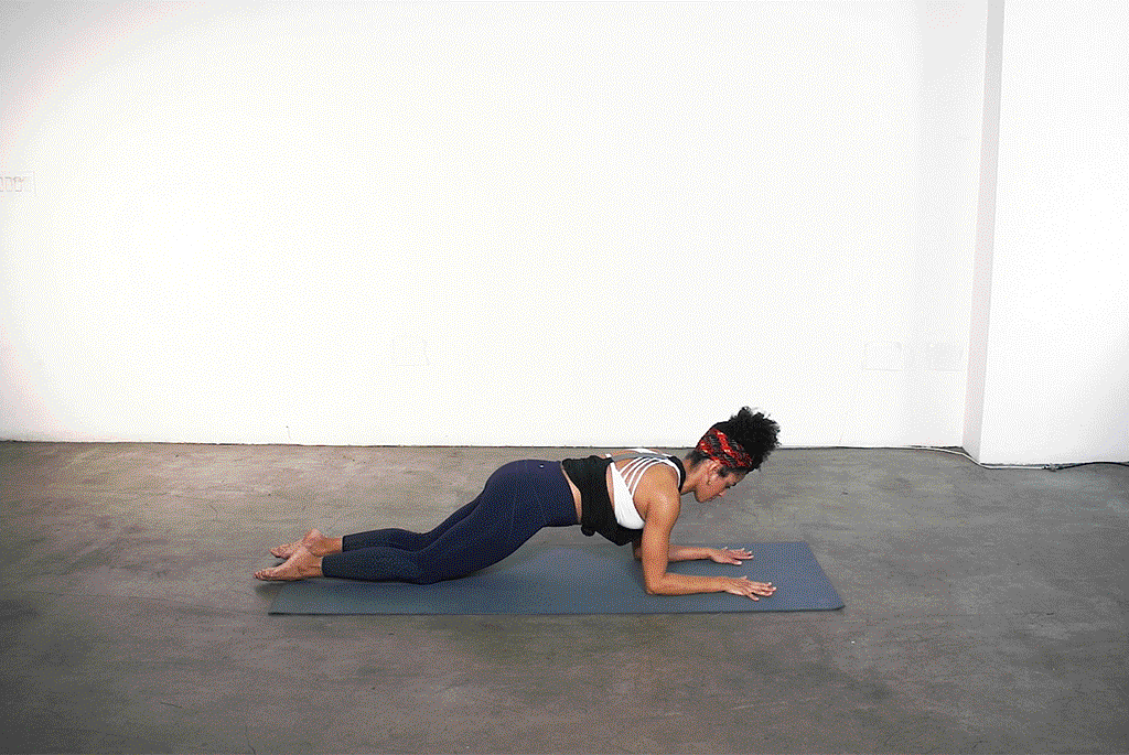 Alicia archer forarm push-up to side plank