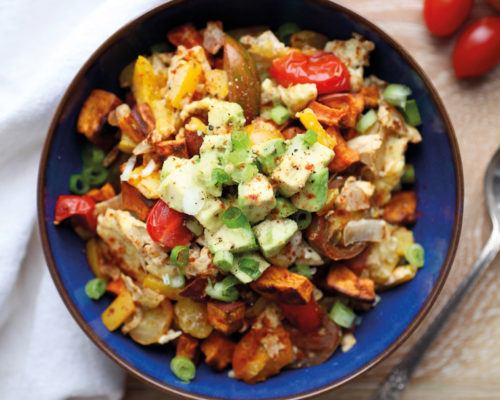 Upgrade Your Go-to Breakfast Scramble With This Sweet Potato and Avocado Recipe