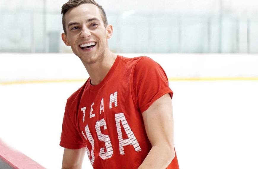 Adam Rippon uses breathing as an abs exercise