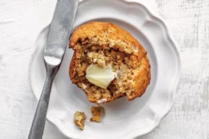 These kombucha muffins are a healthier take on Irish soda bread