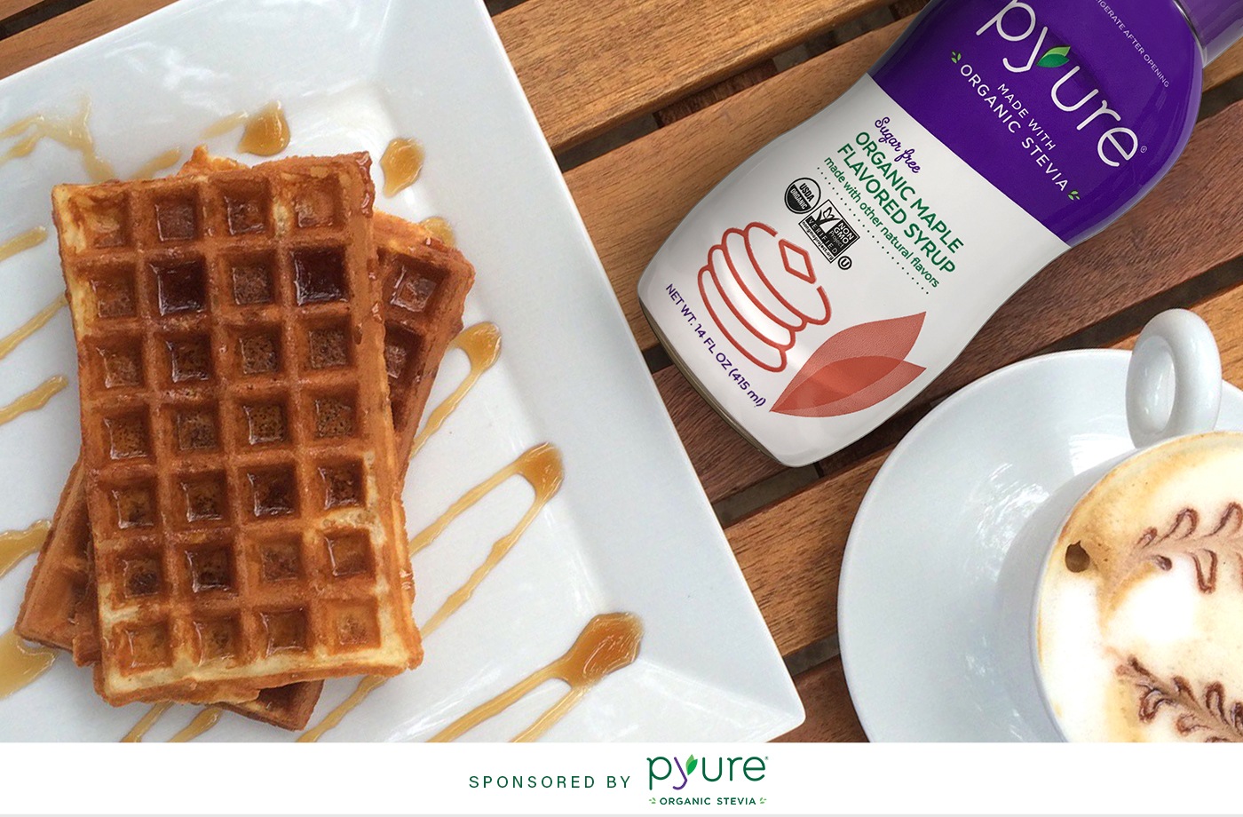 Pyure maple syrup made with stevia
