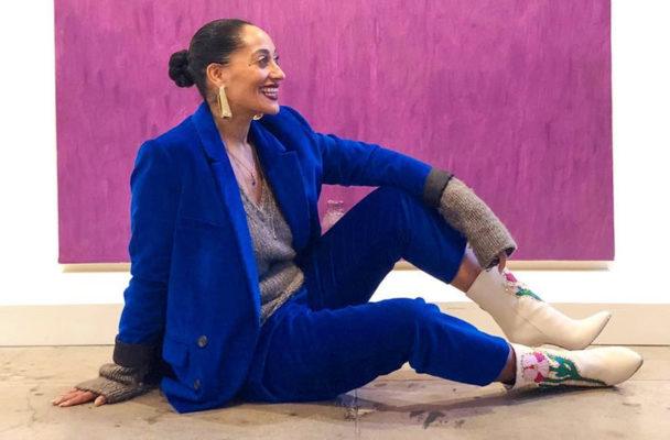 Tracee Ellis Ross Does This Modified "Fire Hydrant" Move to Work Out Her Glutes