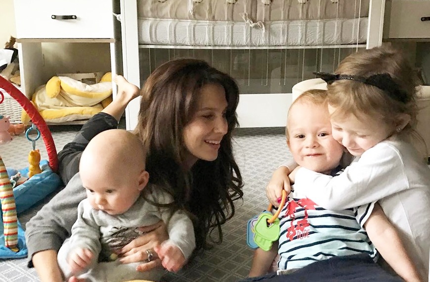 The genius way Hilaria Baldwin uses yoga techniques to conquer parenting challenges
