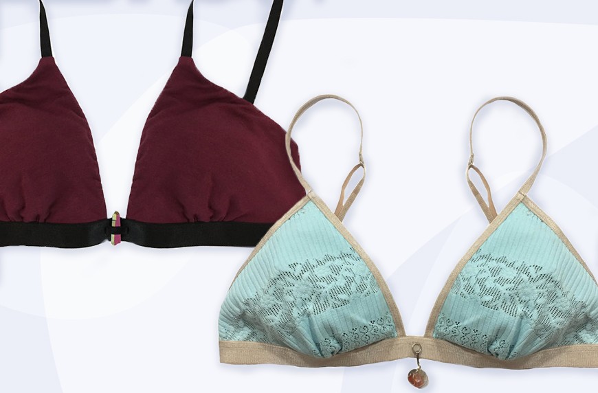 Max & Vera create bralettes with a crystal charm