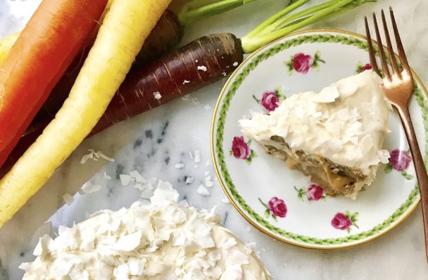 This Vegan Carrot Cake With Coconut Frosting Is Supercharged With Antioxidants