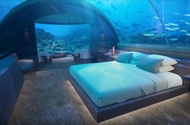Vacation Like a Mermaid at This Dreamy Under-the-Sea Villa in the Maldives