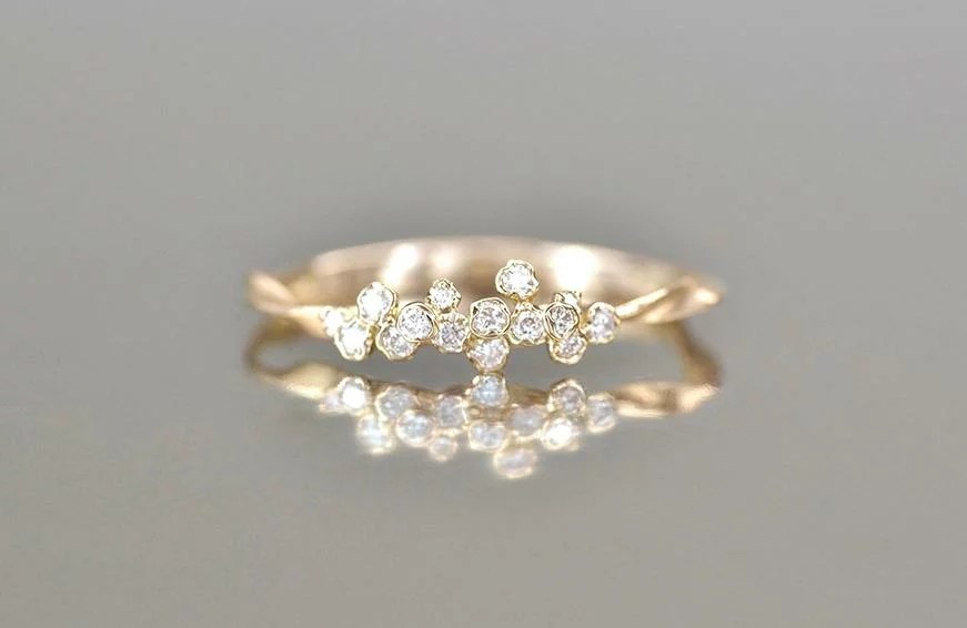Kataoka Diamond Cluster Ring-Petite, $2,280