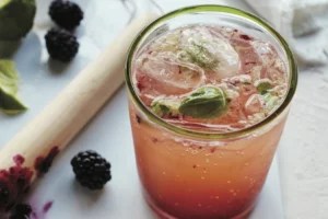 Mix up this blackberry basil mocktail specially created to lower inflammation