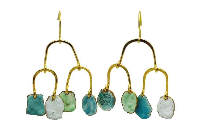 Becca Jewellry Enamel Drop Earring, $240