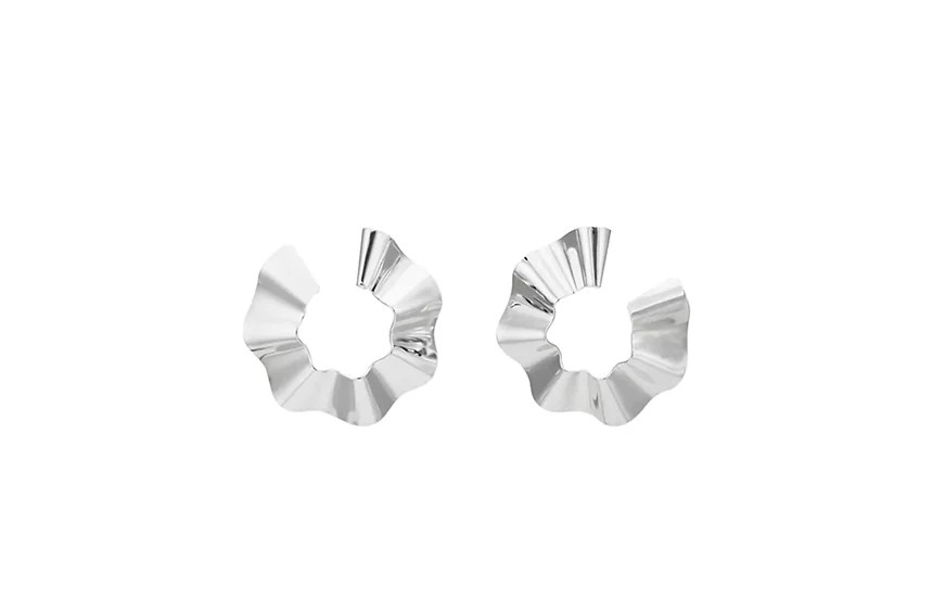 Gaviria Small Ravioli Hoop Earrings, $225