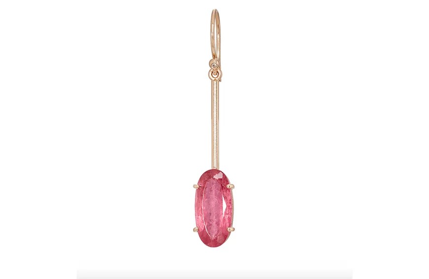 Irene Neuwirth Pink Tourmaline & White Diamond Earring, $2,510