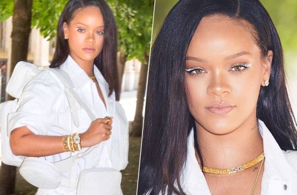 How to Pull Off the White-Eyeliner Look That Rihanna Is Obsessed With