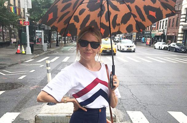 Sienna Miller's Cropped Tee Look Will Flatter Every Body Type—Here's How to Sport It