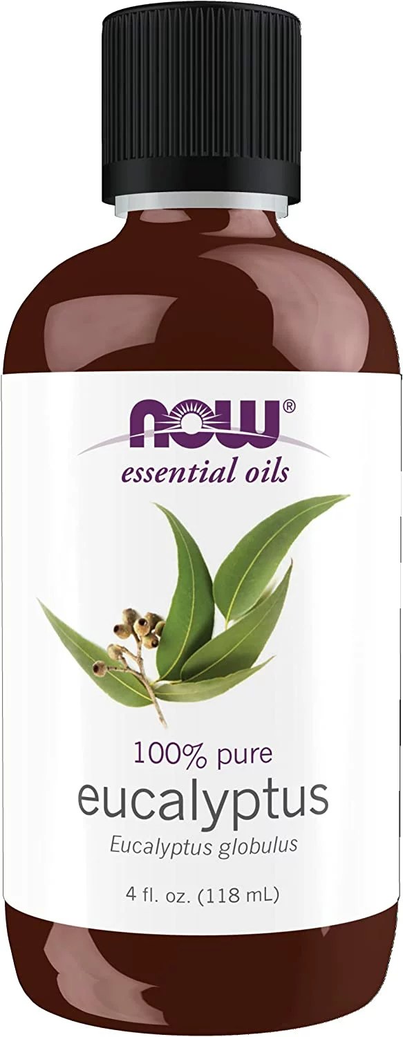 A bottle of Now Essential Oils, Eucalyptus Oil