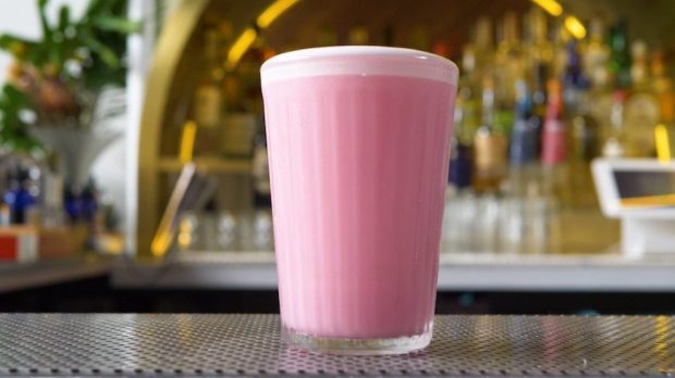 This Frothy Pink Gin Fizz Is Your Warm Weather Superfood Go-To