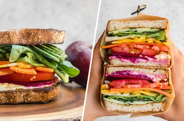 It's Possible to Eat a Rainbow for Lunch Thanks to This Ultimate Veggie Sandwich