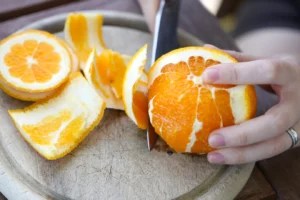 Wait! Don't throw away your orange peels—they make an amazing aromatic cleaner