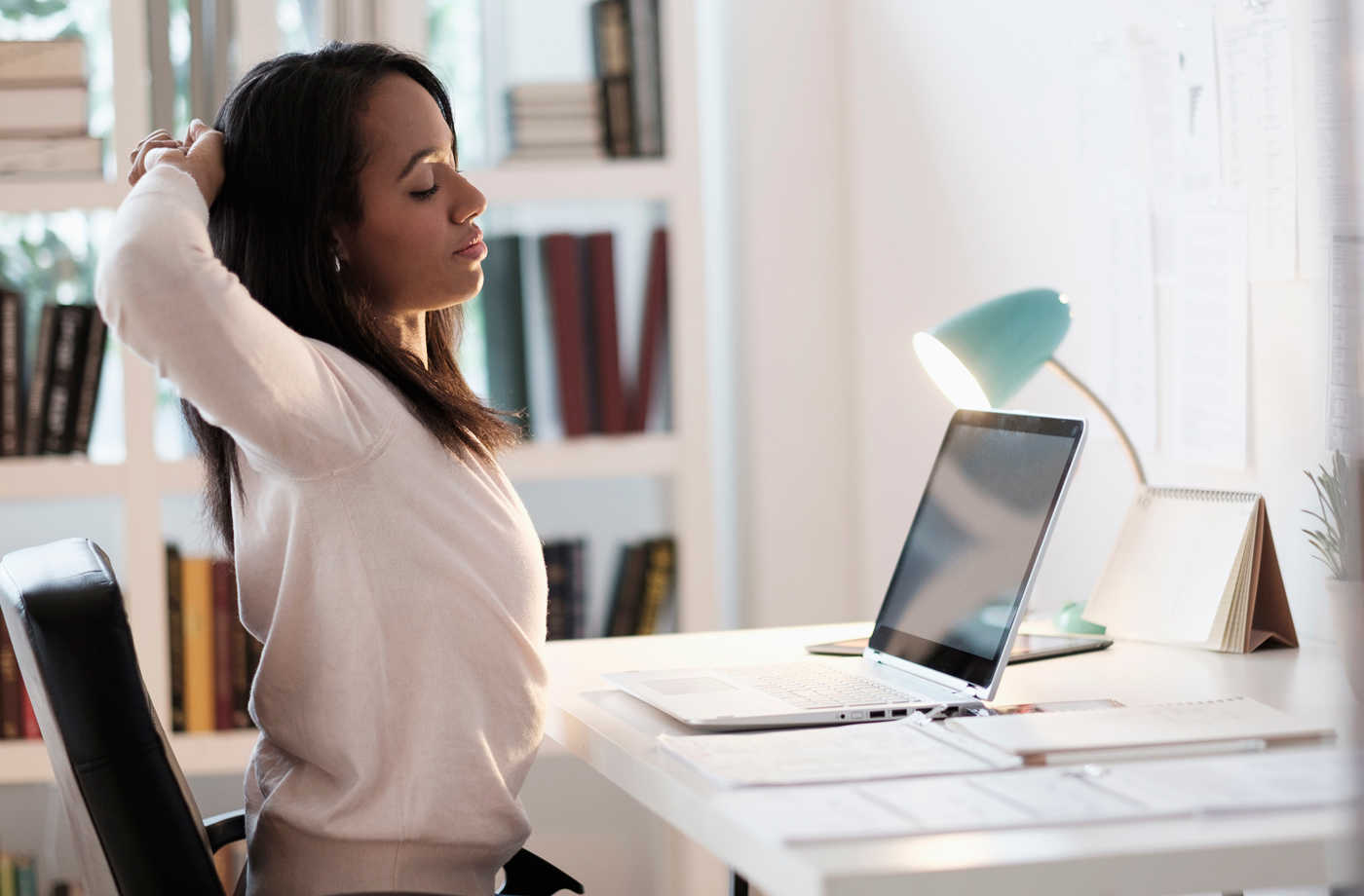 Ever heard of desk yoga? It can help your back