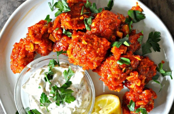 Sorry, Cauliflower: Brussels Sprouts Are the Star in These Vegan Buffalo Wings