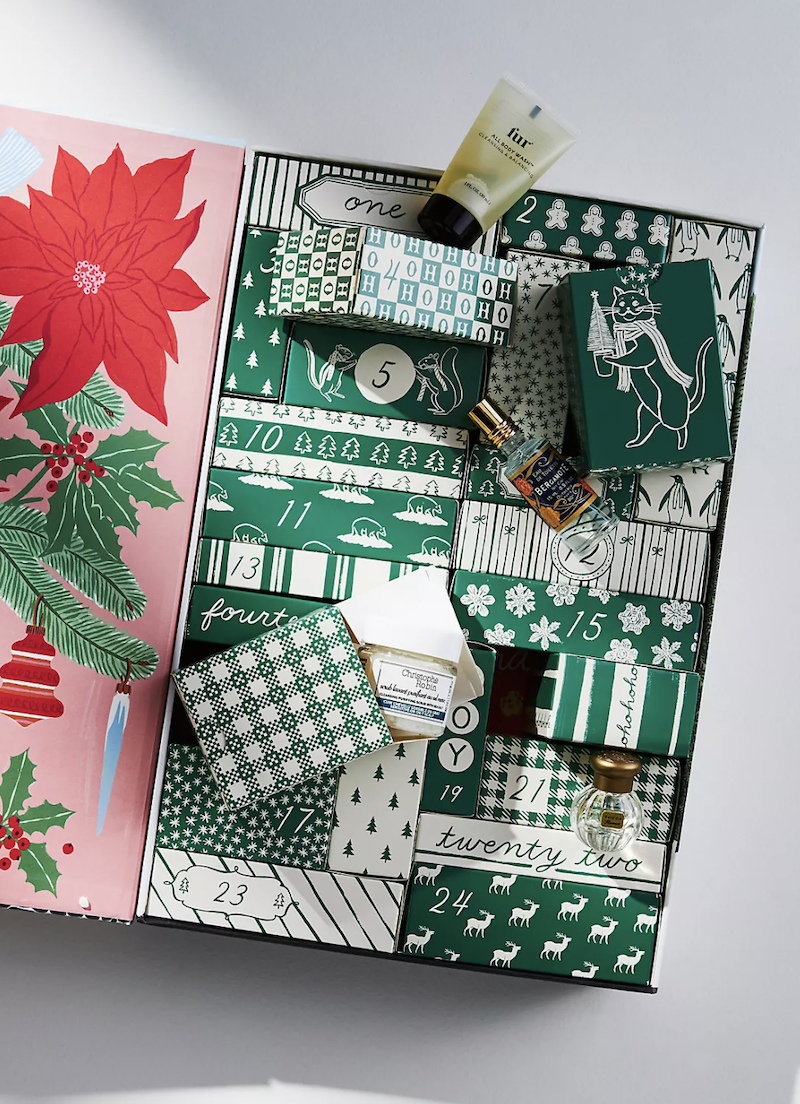 anthropologie beauty advent