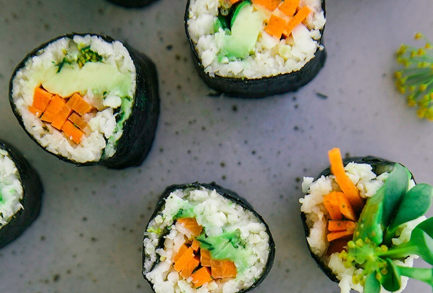 The First Mess vegan sushi