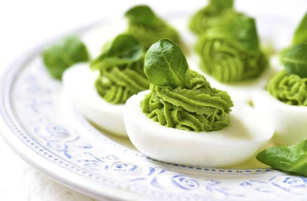 Avocado Deviled Eggs Are the Festive Keto-Approved Appetizer Your Holiday Party Needs