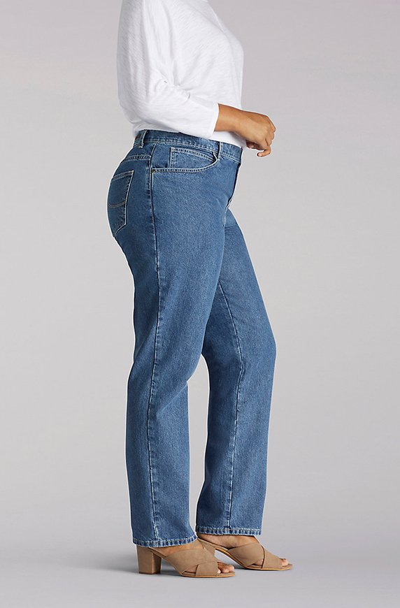 11 pairs of non-stretch denim that are 