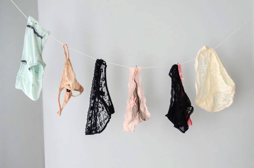 Photo: Stocksy/Peyton Weikert. when to throw away underwear. 